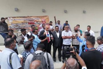 கோட்டாபயவிற்கு எதிராக மலேசிய தமிழர்கள் போராட்டம்(Photo)