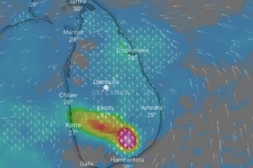 ඉදිරි පැය 36 තුළ නිරිතදිග ප්‍රදේශවලට තද වැසි සහ සුළං - කාලගුණ විද්‍යා දෙපාර්තමේන්තුවෙන් හදිසි අනාවැකියක්