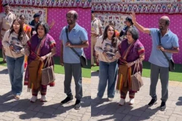 குடும்பத்துடன் அம்பானி திருமண விழாவில் பங்கேற்ற ரஜினிகாந்த் - வைரலாகும் புகைப்படம்