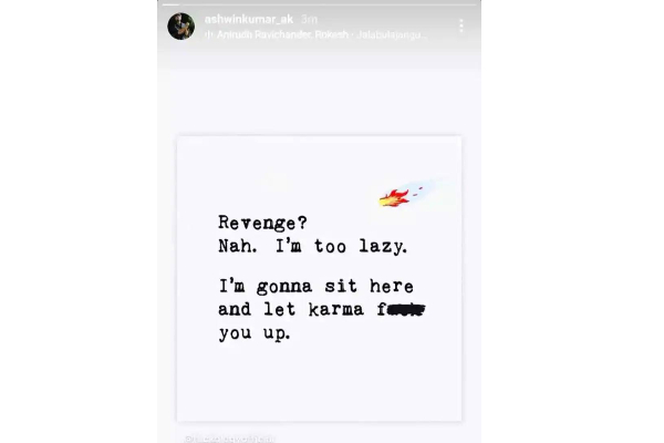 40 கதை அஸ்வின் குமார் மீண்டும் சர்ச்சையில் சிக்கியுள்ளார்! வறுத்தெடுக்கும் நெட்டிசன்கள் | Ashwin Kumar Instagram Story Creates Controversy