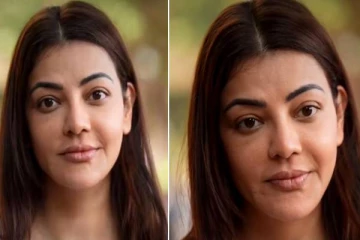 துளியும் மேக்கப் இல்லாமல் வெளியில் வந்த காஜல் அகர்வால்- இந்த அழகே போதுமே..