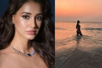 கடற்கரையில் ஹாயாக போஸ் கொடுத்து போஸ்!! கங்குவா பட நடிகையின் பீச் புகைப்படங்கள்..