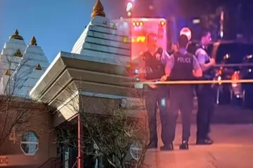 கனடாவில் பரபரப்பு : இந்துக்கோவில் தலைவரின் மகனின் வீட்டில் தாக்குதல்