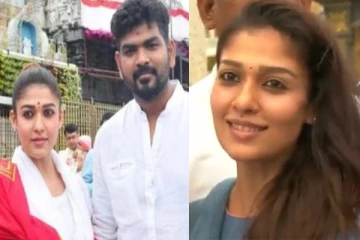 காதலன் விக்னேஷ் சிவனுடன் சாமி தரிசனம் செய்த நடிகை நயன்தாரா.. வெளியான வீடியோ..