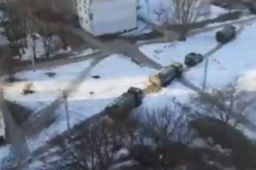 உக்ரைனின் முக்கிய நகரத்திற்குள் நுழைந்த ரஷ்யப் படை வண்டிகள்! (Video)