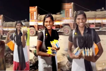 குடும்பத்தில் வறுமை...நடுங்கும் குளிரில் முந்திரி விற்கும் கல்லுாரி மாணவி - உதவிய அமைச்சர் மகன்