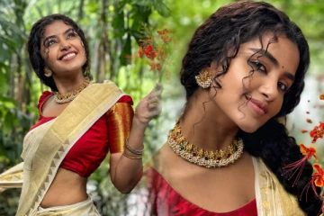 புடவையில் கலக்கும் நடிகை அனுபமா பரமேஸ்வரனின் போட்டோஷூட்