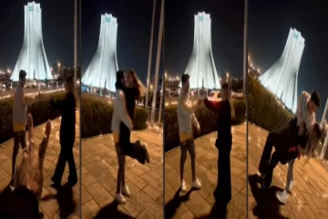 பொது இடத்தில் நடனம் ஆடிய ஜோடிக்கு நேர்ந்த கதி!