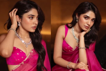 சேலையில் இவ்ளோ கவர்ச்சியா.. க்ரித்தி ஷெட்டியின் படுகிளாமர் புகைப்படங்கள்