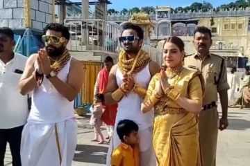 25 கிலோ தங்கம் அணிந்து திருமலை கோயிலுக்கு சென்ற புனே தொழிலதிபர் - வைரலாகும் வீடியோ