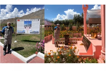 கார்கில் போர் நினைவிடத்தில் சல்யூட் அடித்து மரியாதை செலுத்திய நடிகர் அஜித் - வைரலாகும் புகைப்படங்கள்