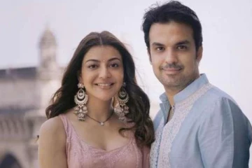 ஒரு பக்கம் மது பாட்டில், மறுபக்கம் கணவருடன் போஸ் கொடுத்த நடிகை காஜல் அகர்வால்.. புகைப்படத்தை பாருங்க