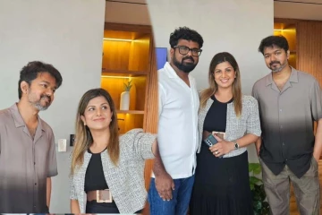 விஜய்யின் வெற்றிக்கு நடிகை ரம்பா வெளியிட்ட புகைப்படம்... என்ன கூறியிருக்கிறார்னு தெரியுமா?