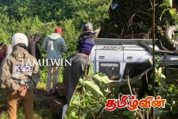 நுவரெலியா - ஹட்டன் பிரதான வீதியில் விபத்து : இருவர் வைத்தியசாலையில்