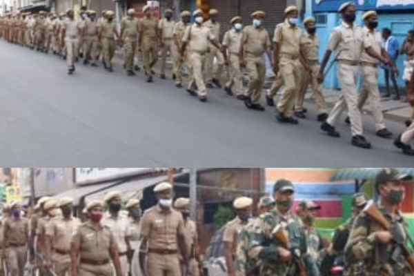 கோவையில் 3 இடங்களில் காவல் துறையினர் கொடி அணிவகுப்பு! | Police Flag Parade Places Coimbatore கோவையில் 3 இடங்களில் காவல் துறையினர் கொடி அணிவகுப்பு! | Police Flag Parade Places Coimbatore