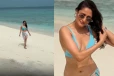 கடற்கரையில் நீச்சல் உடையில் வீடியோ வெளியிட்ட நடிகை பிரக்யா ஜெய்ஸ்வால்..