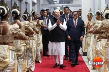 ඉන්දීය අග්‍රාමාත්‍ය නරේන්ද්‍ර මෝදිගේ පිළිගැනීමේ නිල උත්සවය (LIVE)