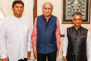 கொழும்பில் சஜித்தை திடீரெனச் சந்தித்த பார்த்தசாரதி! (photos)