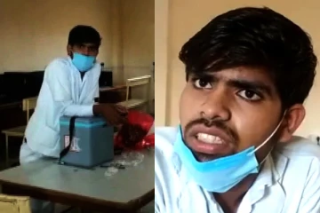 ஒரே ஊசியில் 30 மாணவர்ளுக்கு தடுப்பூசி! 'இது என் தவறா?' நபர் அளித்த பதிலால் பரபரப்பு