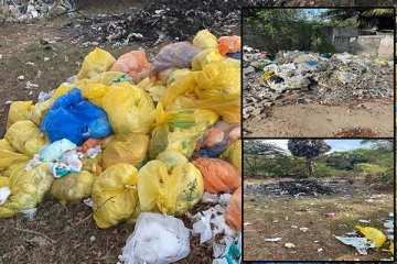 போராட்டத்தால் தடுக்கப்பட்ட வெற்றுக் காணியில் வைத்திய கழிவுகளை கொட்டும் செயற்பாடு