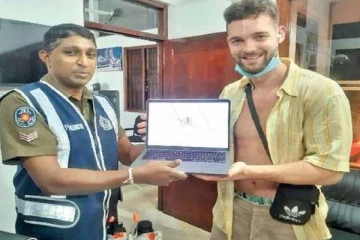 புகையிரதத்தில் தவறிவிடப்பட்ட ஜேர்மன் நாட்டு பிரஜையின் மடிகணிணி கண்டுபிடிப்பு