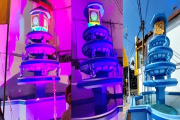 யாழில் மணிக்கூட்டுடன் இணைந்த அலங்கார தூபி திறப்பு!