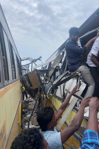 சிவகங்கையில் பேருந்து நேருக்கு நேர் மோதி விபத்து - 11 பேர் உயிரிழப்பு | 11 Dies In Sivagangai Govt Bus Accident சிவகங்கையில் பேருந்து நேருக்கு நேர் மோதி விபத்து - 11 பேர் உயிரிழப்பு | 11 Dies In Sivagangai Govt Bus Accident