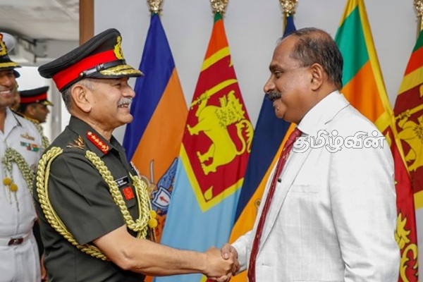 பிரதிப் பாதுகாப்பு அமைச்சருடன் இந்திய இராணுவத் தளபதி பேச்சு | Indian Army Chief Talks Deputy Defense Minister