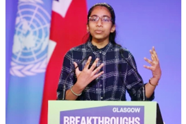 உலக தலைவர்களை தன்னுடைய பேச்சால் பிரமிக்க வைத்த 14 வயது தமிழ்ச்சிறுமி | World India