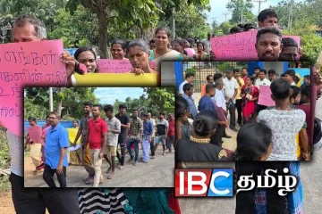 வீதிக்கு இறங்கிய சம்பூர் மகா வித்தியாலய மாணவர்களின் பெற்றோர்கள்