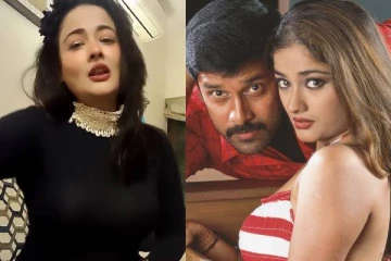 ஜல்லடை ஆடையில் எல்லைமீறிய போஸ்!! 40 வயது விக்ரம் பட நடிகையின் ஆட்டம்...