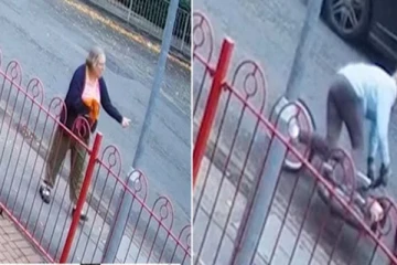 எதிரே சைக்கிளில் வந்த வயதான பெண்மணியைப் பார்த்து ஆக்ரோஷமாக சத்தமிட்ட பெண்: அடுத்து நடந்த பயங்கரம்