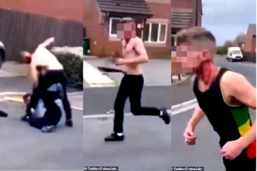 சாலையில் பட்டா கத்திகளால் வெட்டிக்கொண்ட 2 இளைஞர்கள்! பதறவைக்கும் வீடியோ காட்சி