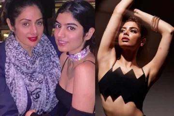 சேலையில் எல்லைமீறும் மறைந்த நடிகை ஸ்ரீதேவியின் இரண்டாம் மகள்.. அக்காவுக்கே டஃப் கொடுக்கும் குஷி..