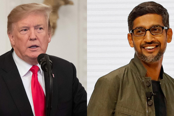 trump - sundar pichai