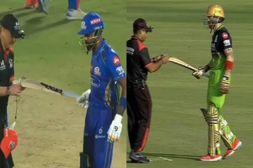 ஹர்திக் பாண்டியாவின் பேட்டை நடுவர் சோதனை செய்தது ஏன்? - இப்படி ஒரு விதி உள்ளதா?