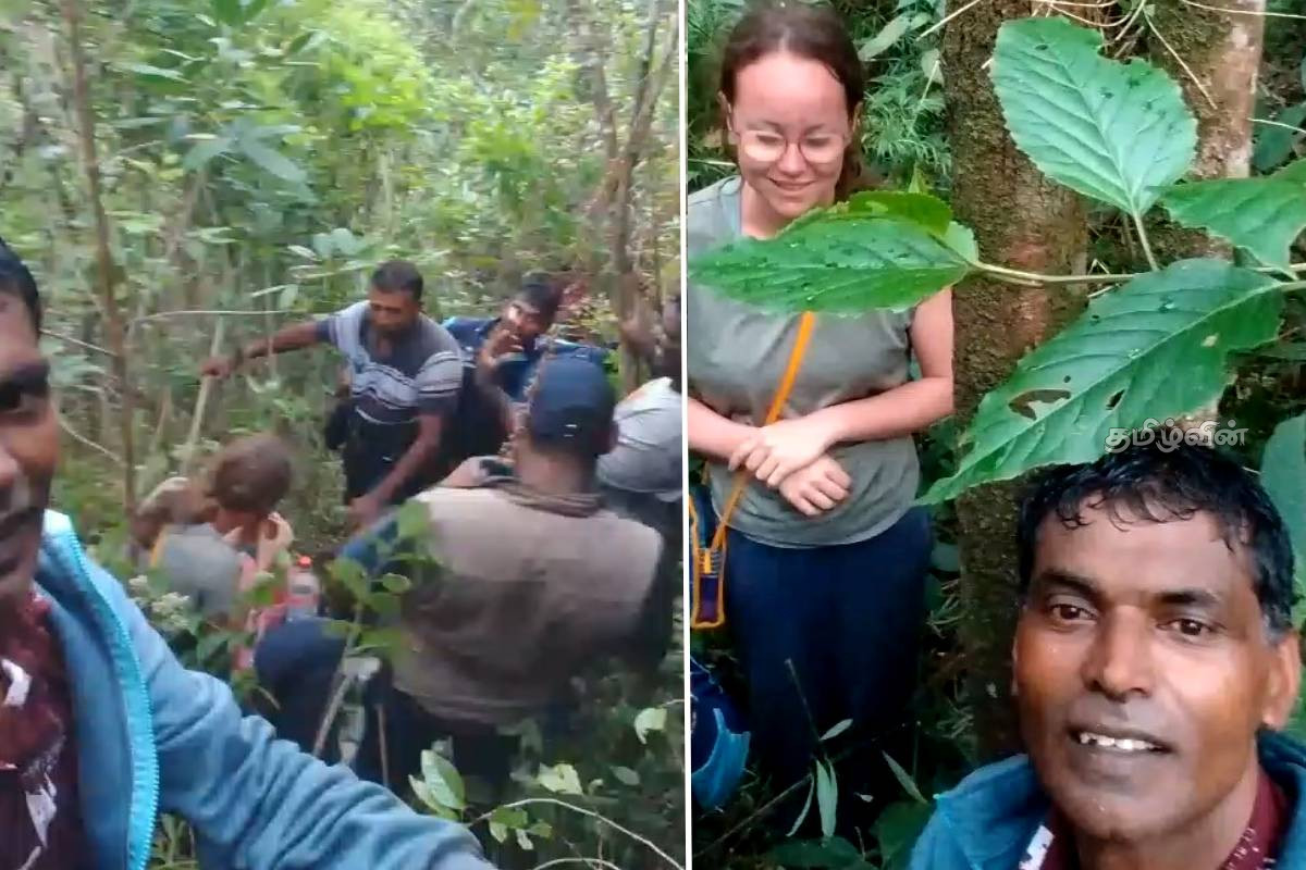 ஹட்டன் வனப்பகுதியில் சிக்கிய வெளிநாட்டு யுவதி: விரைந்து செயல்பட்ட பொலிஸார் | Foreign Woman Trapped In Hatton Forest