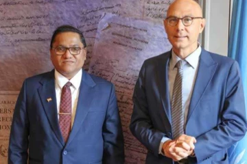 ஐ.நா. மனித உரிமைகள் உயர் ஸ்தானிகரை சந்தித்த அமைச்சர் விஜித ஹேரத்