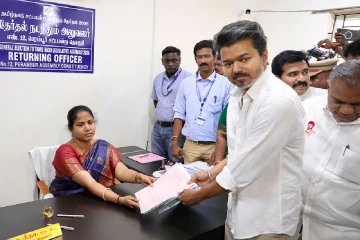 பெரம்பூர் தொகுதியில் த.வெ.க. தலைவர் விஜய் இன் வேட்புமனு ஏற்பு