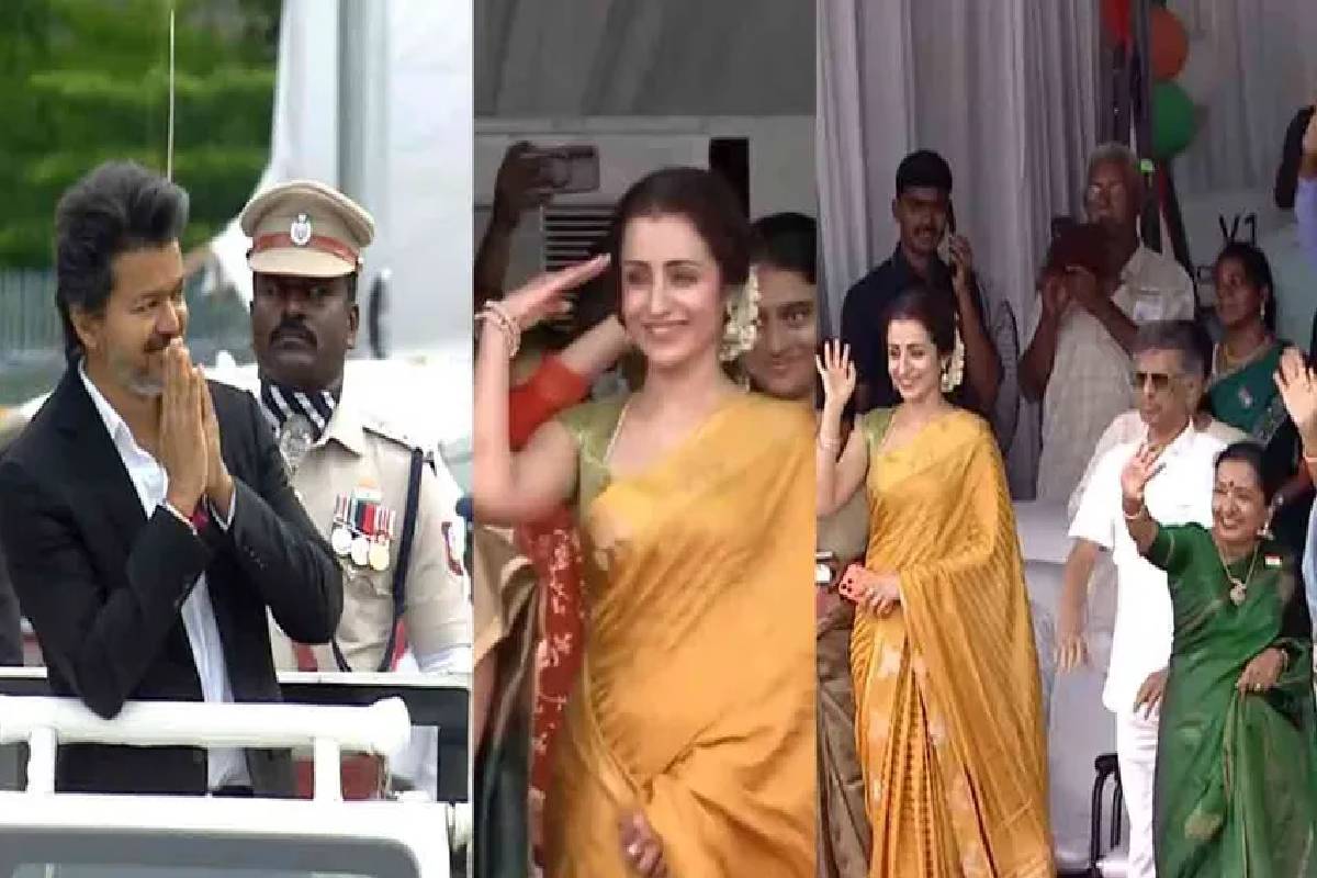 விஜய் - த்ரிஷா மீண்டும் ஹாட் டாப்பிக்: சமூக வலைதளங்களில் வைரலான முக்கிய 5 தருணங்கள்! | Trisha Cm Vijay Controversial Public Appearances விஜய் - த்ரிஷா மீண்டும் ஹாட் டாப்பிக்: சமூக வலைதளங்களில் வைரலான முக்கிய 5 தருணங்கள்! | Trisha Cm Vijay Controversial Public Appearances
