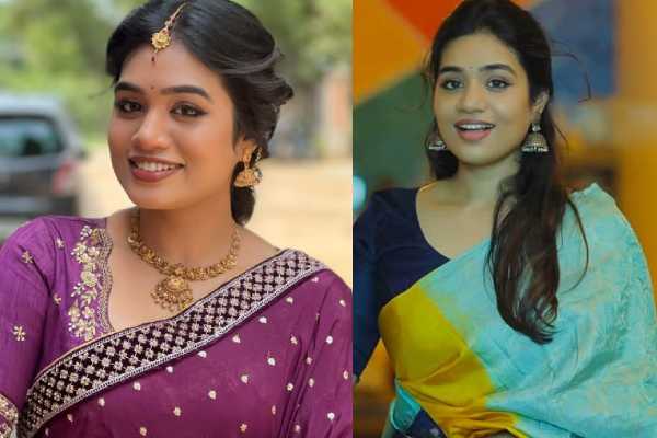 சேலையில் மயக்கும் சூப்பர் சிங்கர் ஸ்ரீநிஷா!! ரீசென்ஸ் புகைப்படங்கள்.. | Super Singer Srinisha Jayaseelan Recent Saree Pics