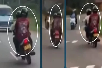 வீதியில் சென்றவர்களுக்கு அச்சத்தை ஏற்படுத்திய மோட்டார் சைக்கிள் வேகம்; பொலிசார் அதிரடி