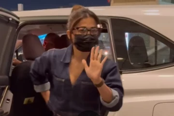 ராஷ்மிகா முகத்துக்கு என்னாச்சு.. மாஸ்க் கழற்ற மறுத்த நடிகை