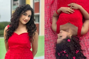 சீரியல் நடிகை ரவீனா தாஹாவா இப்படி.. சிவப்பு நிற உடையில் அள்ளும் அழகு