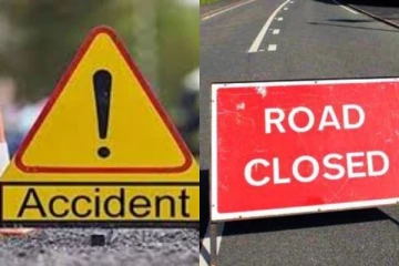 රිය අනතුරක් නිසා ප්‍රධාන මාර්ගයක් අවහිර වෙයි..