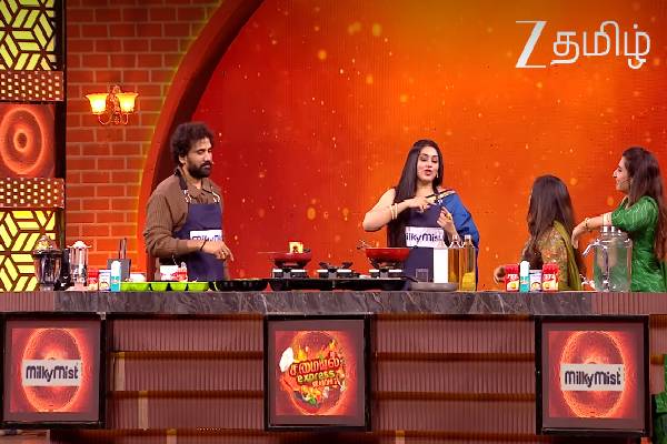 காதல் பற்றி பேசிய தொகுப்பாளினி... நெத்தியடி பதில் கொடுத்த நமீதாவின் கணவர்! | Actress Namitha Husbant Talk About True Love Video