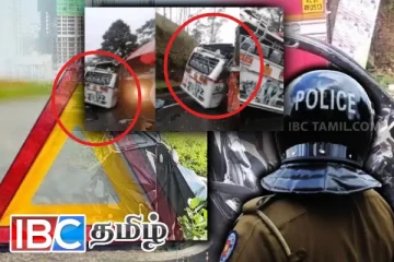 இரண்டு பேருந்துகள் ஒன்றுடன் ஒன்று மோதி விபத்து