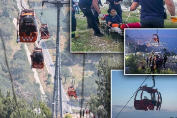 கேபிள் கார் அறுந்து விபத்து: 23 மணிநேரத்திற்கு பின் மீட்கப்பட்ட 174 பேர்