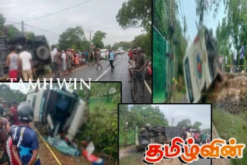 கொழும்பு நோக்கி பயணித்த பேருந்து விபத்து : 14 பேர் படுகாயம்