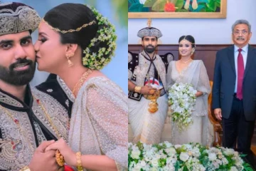 ජනපති සහ අගමැති එක්ක බන්දු ගේ පුත් කාන්චන ගේ විවාහයේ කවුරුත් නොදුටු ඡායාරූප පෙළ